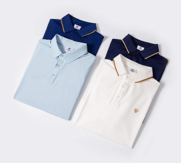 Polo azul pastel